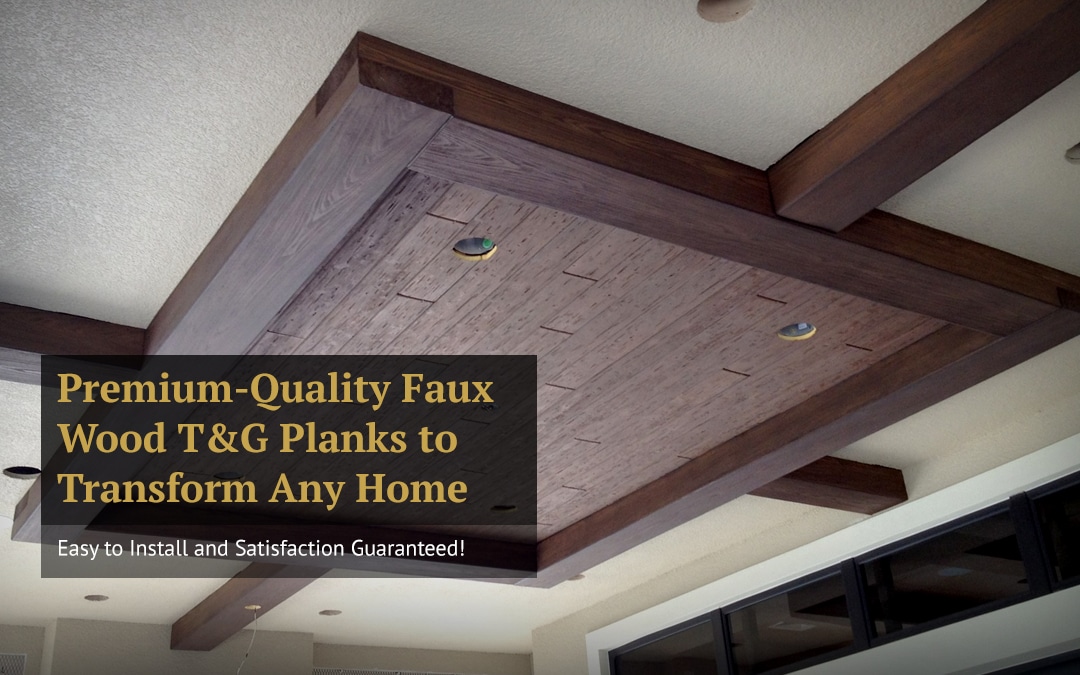 Premium-Quality Faux Wood T&G Planks to Transform Any Home. Easy to Install and Satisfaction Guaranteed!