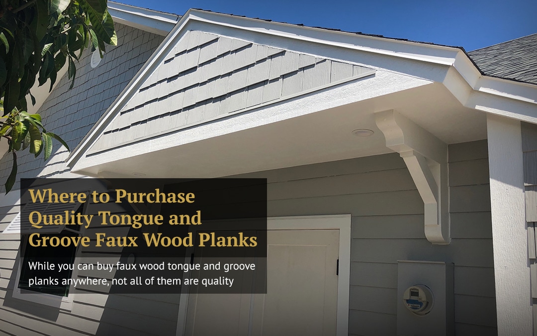 Where to Purchase Quality Tongue and Groove Faux Wood Planks