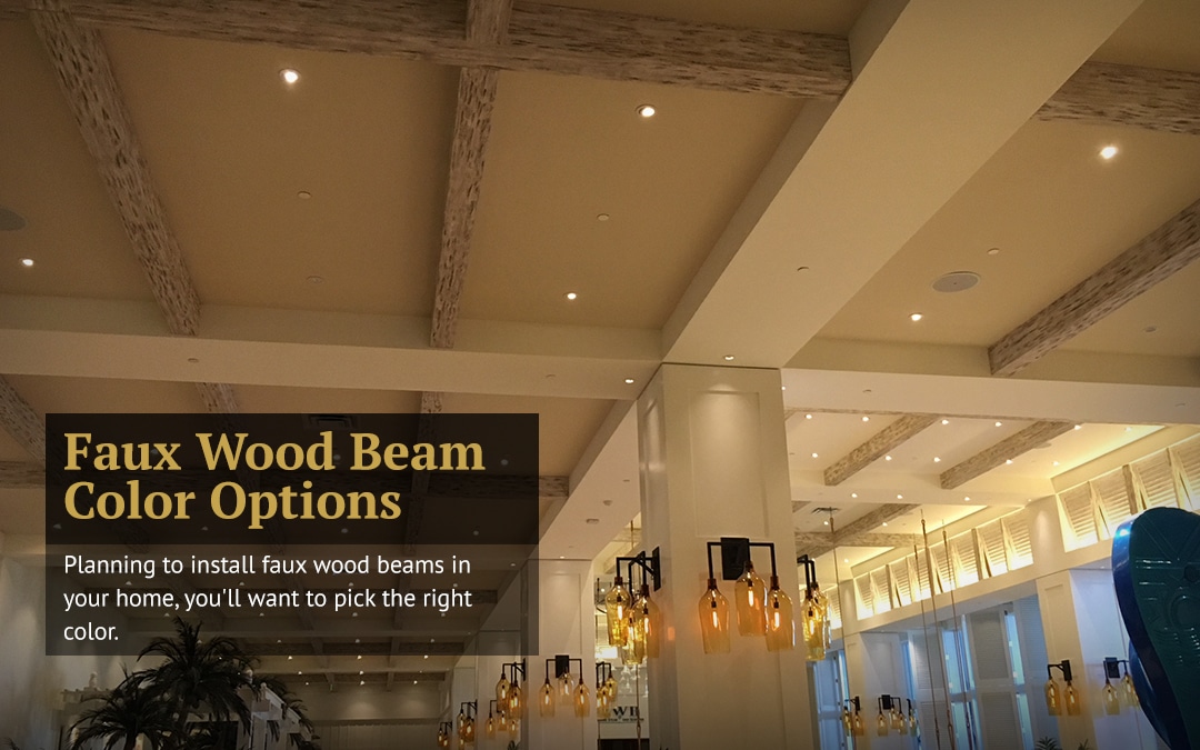 Faux Wood Beam Color Options