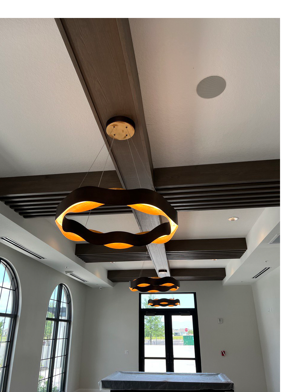 wood ceiling diamond resin products