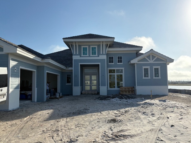 brackets installed on custom Naples Florida home