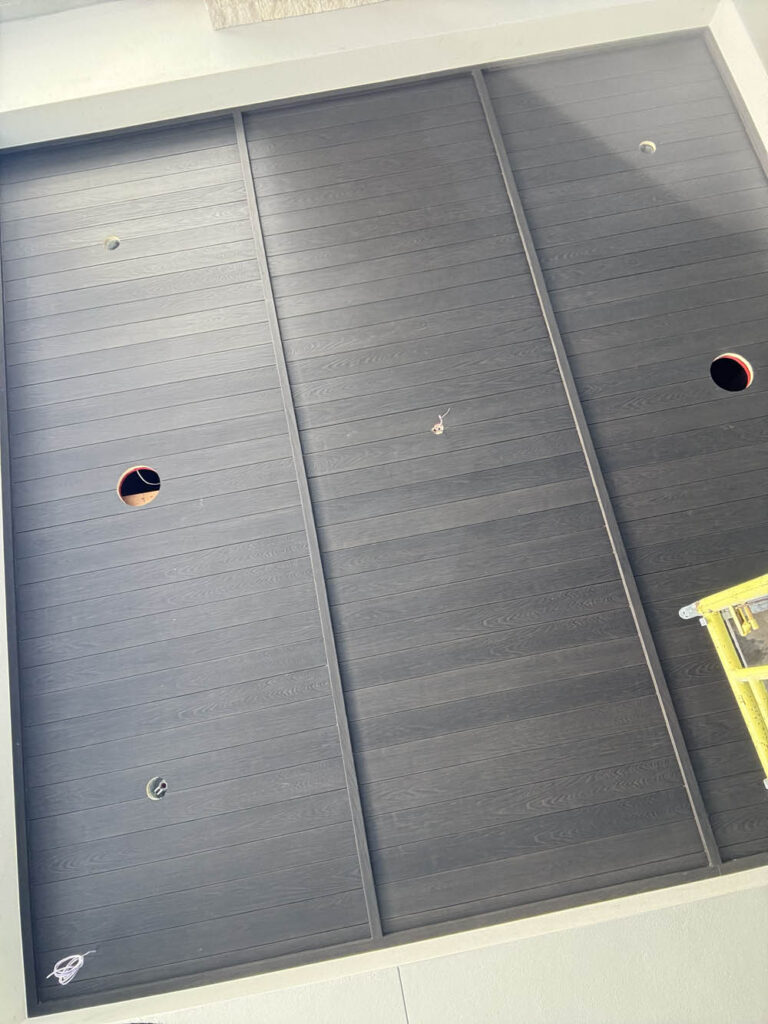 Tongue and groove ceiling installation